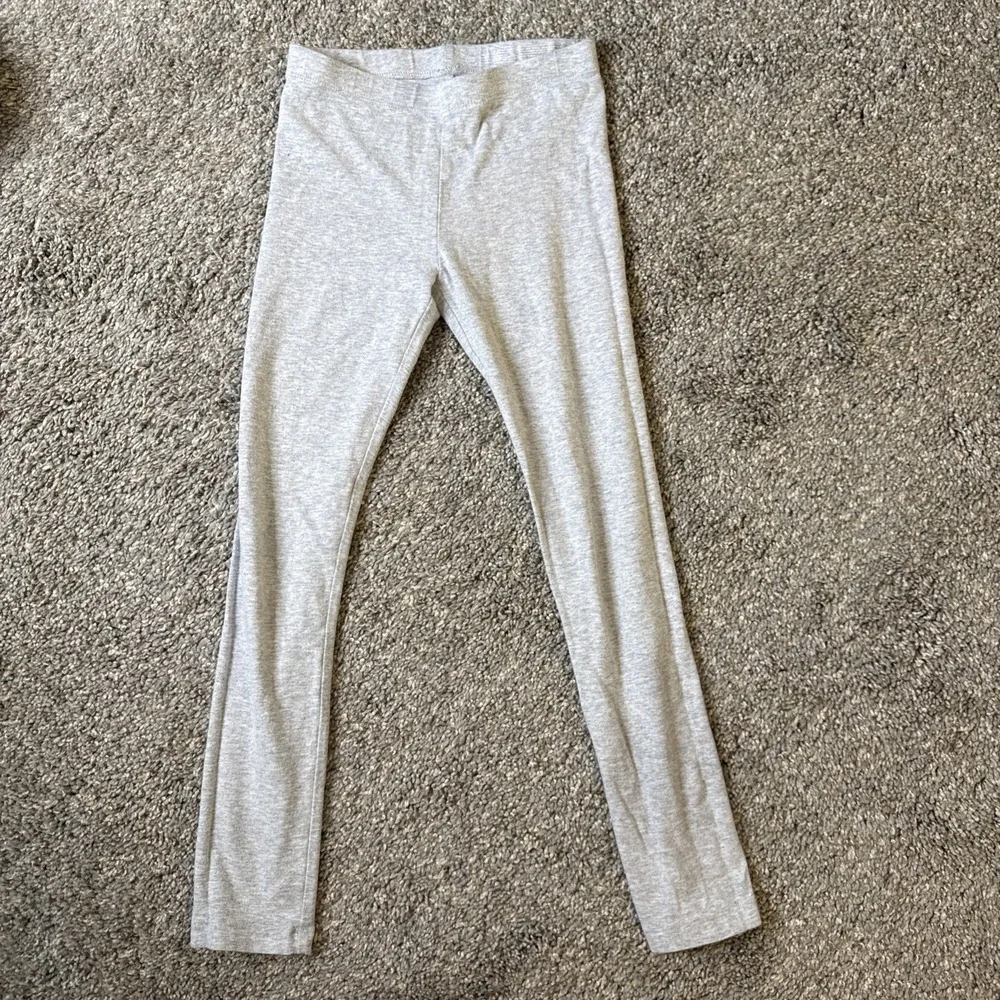 Wonder Nation Girl's Gray Cotton Full Length‎ Leggings Size M 7-8